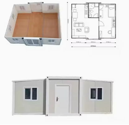 High End Customized Double Wing Folding Room Mobile House Prefabricated Small House