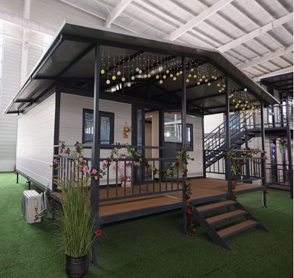 High End Customized Double Wing Folding Room Mobile House Prefabricated Small House