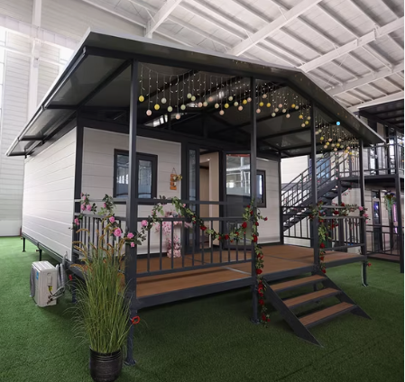 High End Customized Double Wing Folding Room Mobile House Prefabricated Small House
